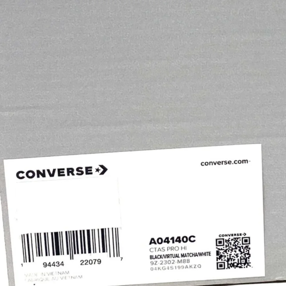 Converse CONS Pro High Canvas Black Green Shoes Women's Skate Sneakers A04140C - Picture 8 of 9